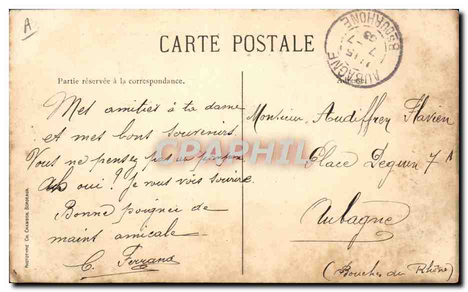 CPA Militaria Camp de Saint Medard en Jalles la corvee de pommes de terre — Rückseite