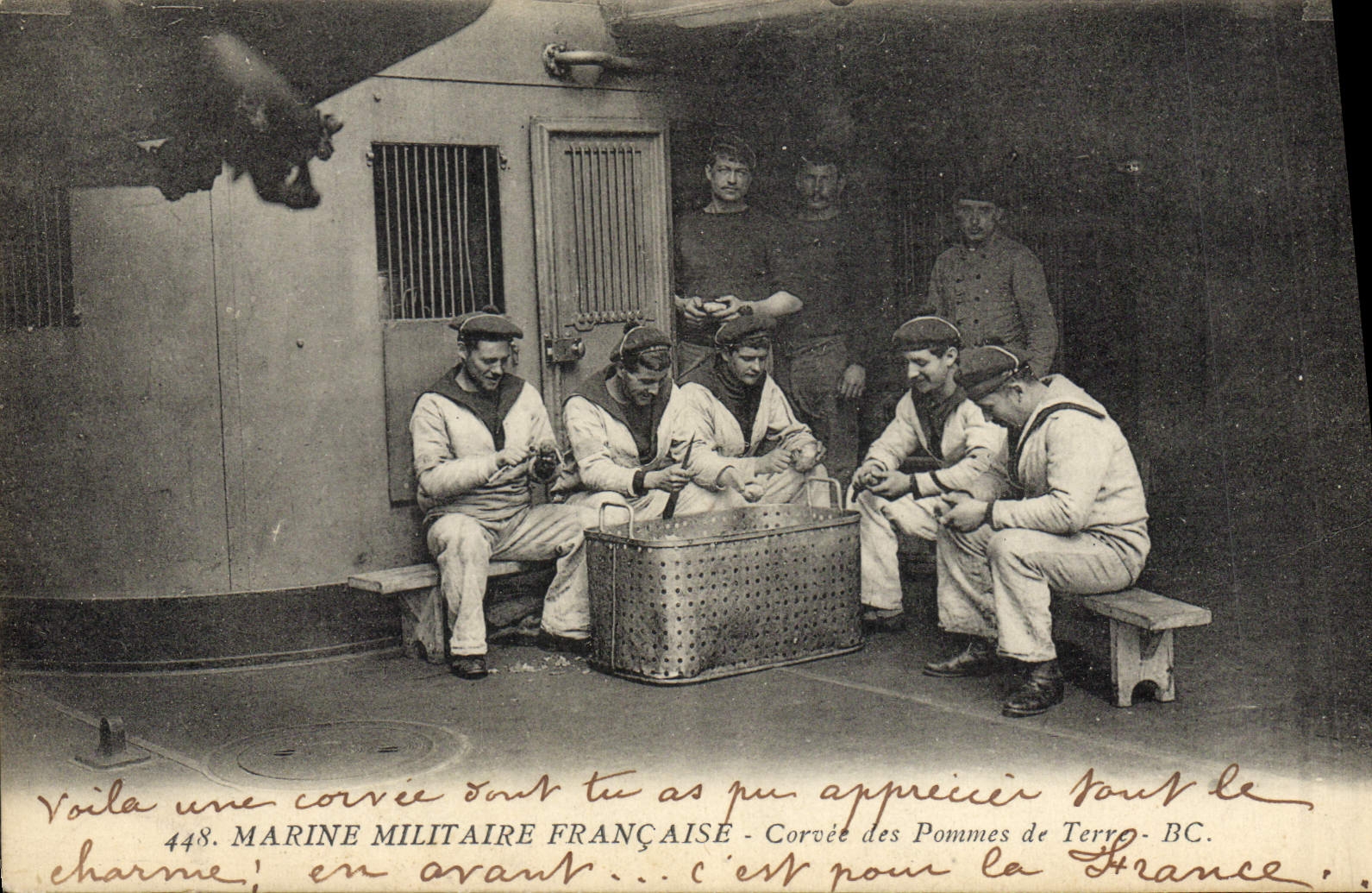 Marine Militaire Française — Corvée des Pommes de Terre - BC. — N° 448