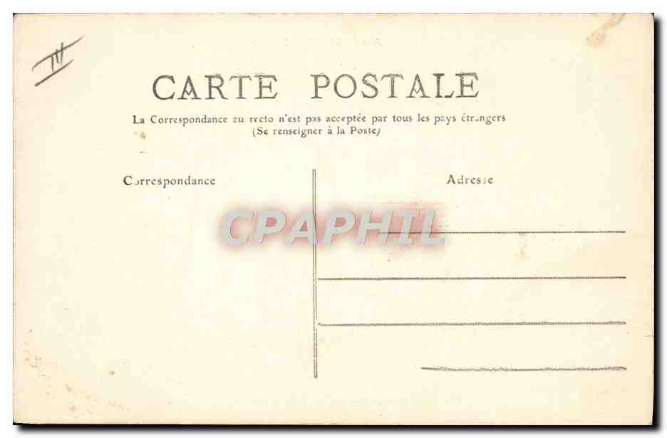 Épluchage des Pommes de Terre — A LA CASERNE — Collection F. Fleury, n° 365 — Verso