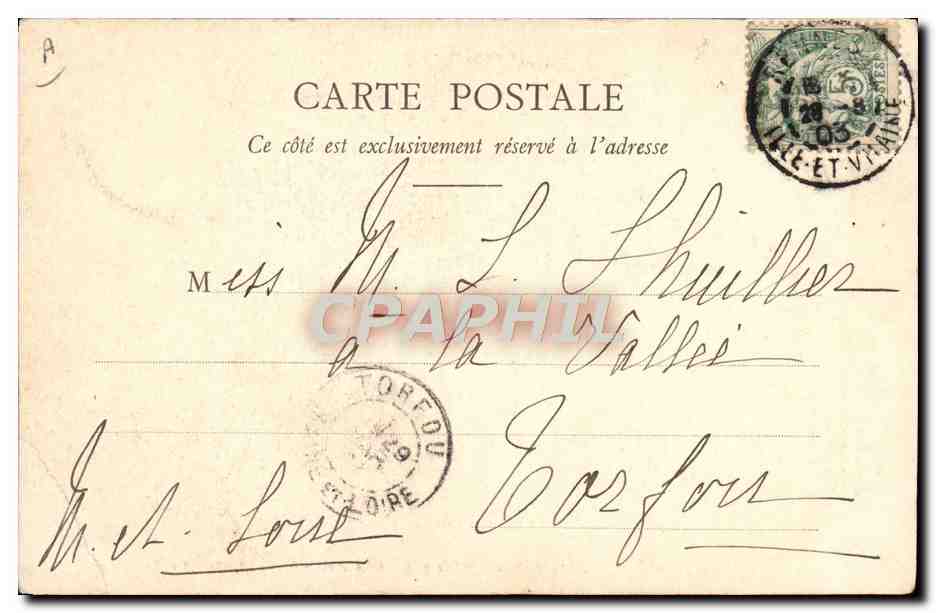CPA Gouter breton Folklore  — Verso