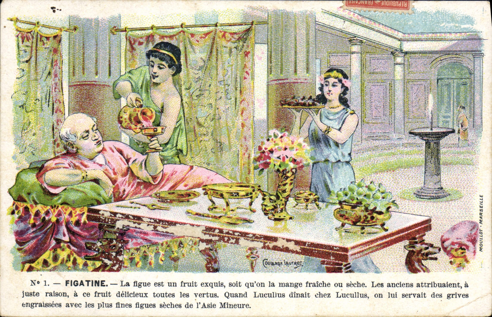 CPA Figatine La figue illustrateur Coulange Lautrec Luculius 