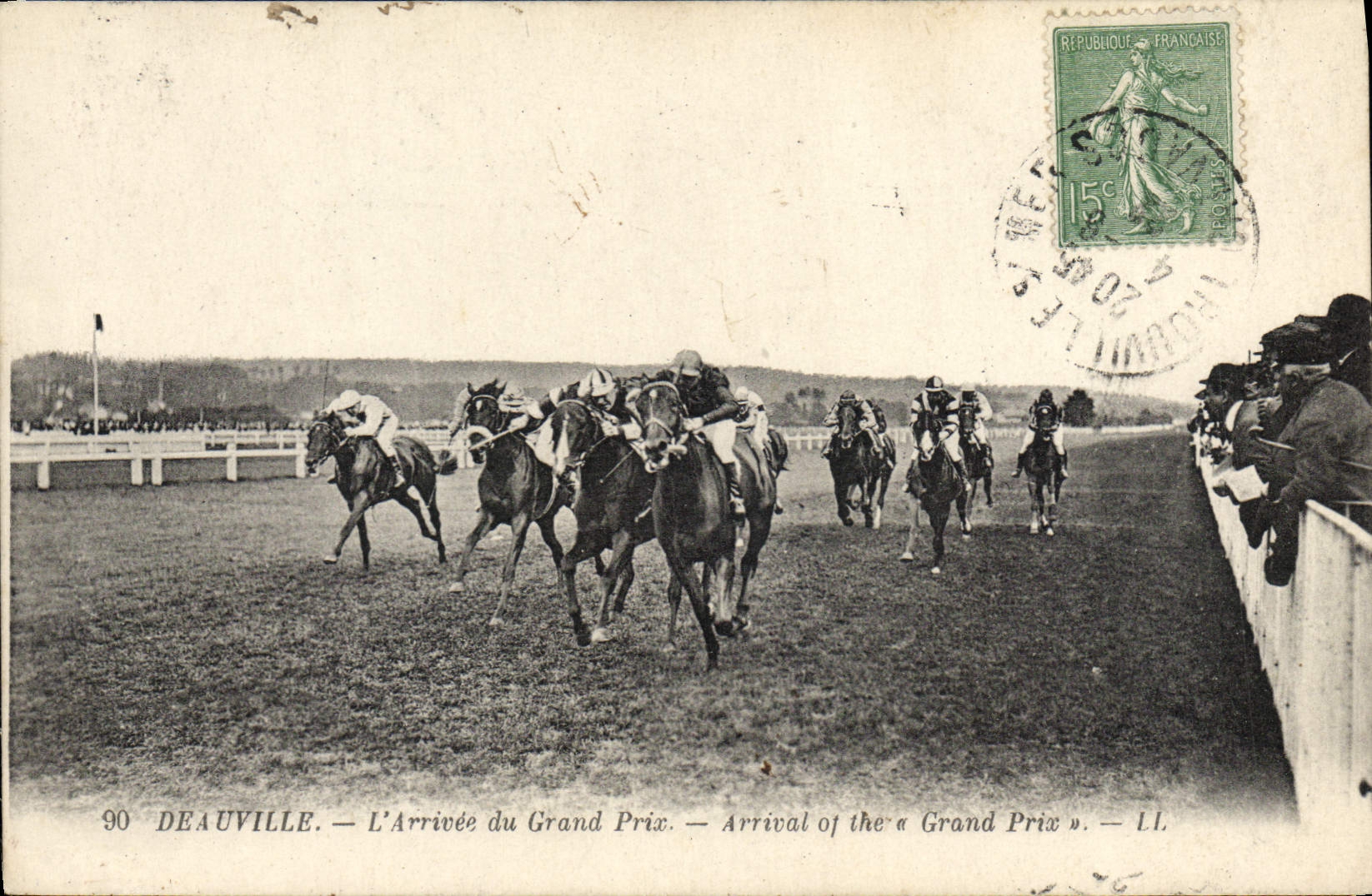 Deauville — L'Arrivée du Grand Prix — LL