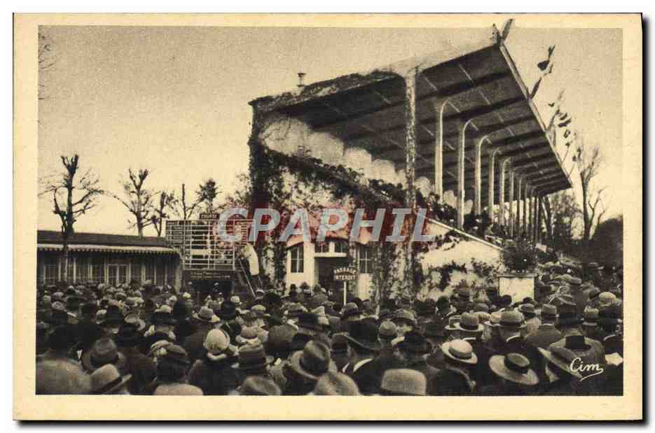 CPA Cheval Equitation Hippisme Feurs Hippodrome L'enceinte du pesage 