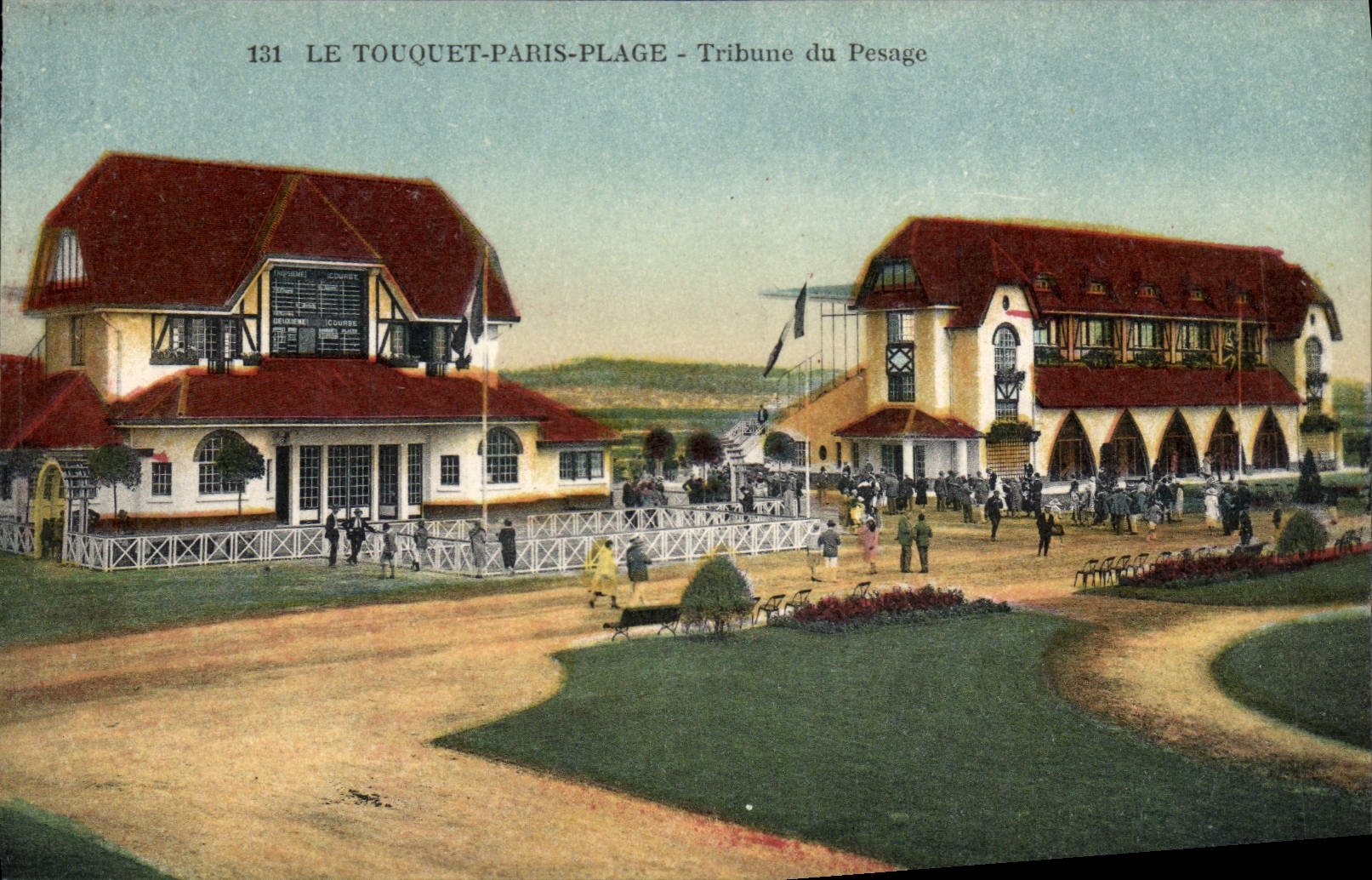 CPA Cheval Equitation Hippisme Le Touquet Paris Plage Tribune de pesage 