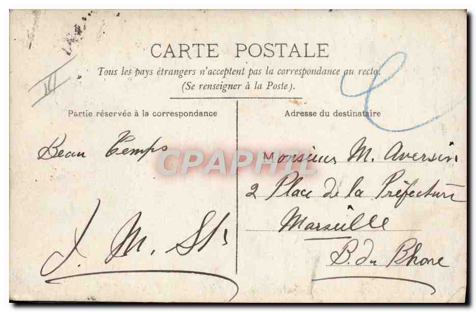 CPA Cheval Equitation Hippisme Feurs Hippodrome Une arrivee — Verso