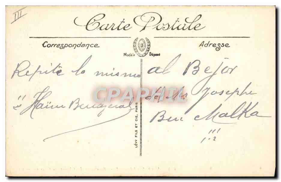 Marseille — Parc Borely — Le Champ de Courses — LL. — N° 114 — Verso