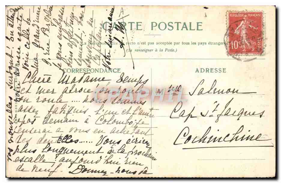 Pousse-pousse en panne — Saigon — Compagnie des Messageries Maritimes — Reverso