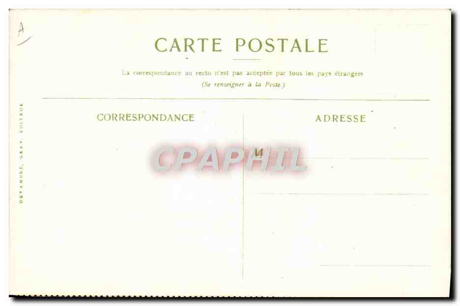 Le Djemnah en rade (Mayotte) — D'après le tableau de M. Maurice Lévis — Compagnie des Messageries Maritimes — Verso