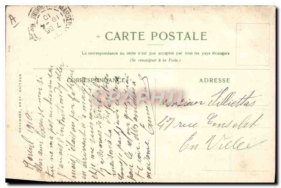CPA Bateau Compagnie des Messageries Maritimes Dagon Pagoda Rangoon — Verso