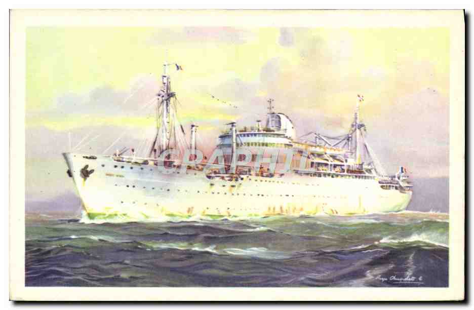 CPA Bateau Compagnie des Messageries Maritimes Paquebot Viet-Nam