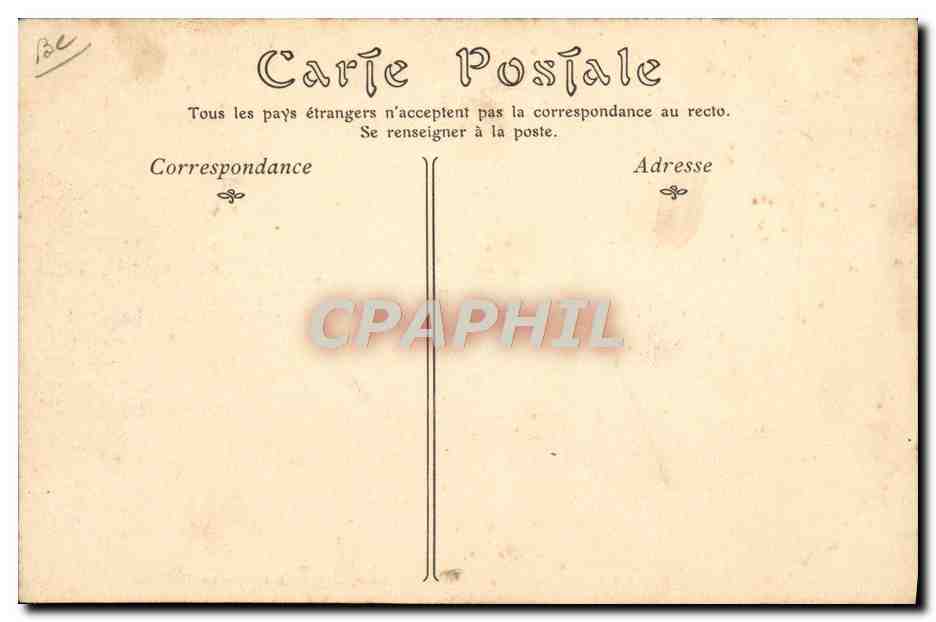 Musée de Cluny — Peinture de Chasteté, époque des Croisades — éditeur N.D. Plie — Rückseite