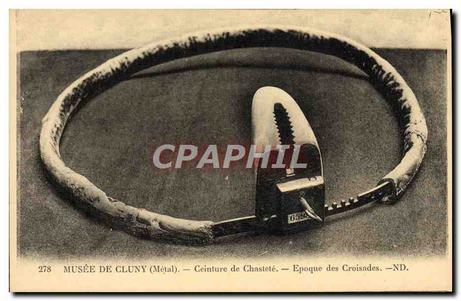 Museo de Cluny — Cinturón de castidad — Época de las Cruzadas