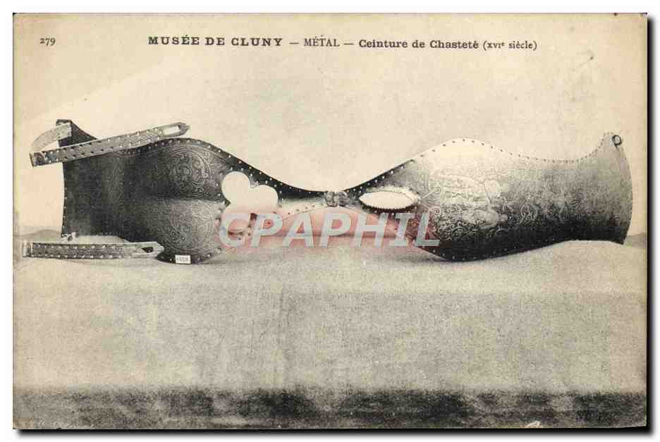Musée de Cluny — Métal — Ceinture de Chasteté (xvîe siècle) — CPAPHIL n°279