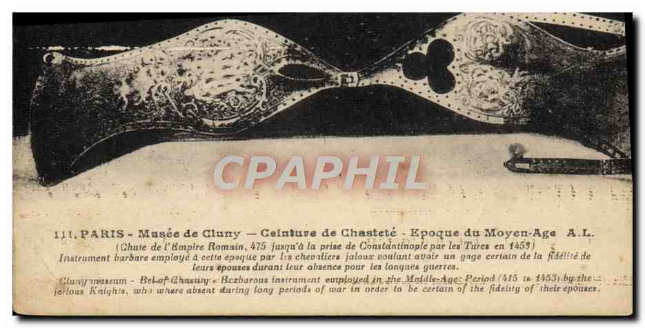 Paris - Musée de Cluny - Ceinture de chasteté - Époque du Moyen Âge