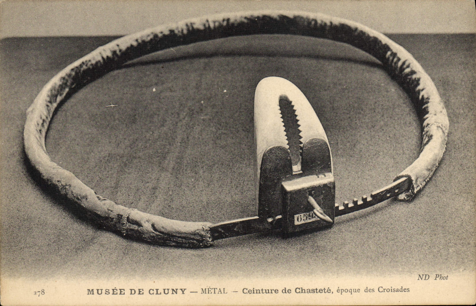 Musée de Cluny — Ceinture de chasteté, Zeit der Kreuzzüge