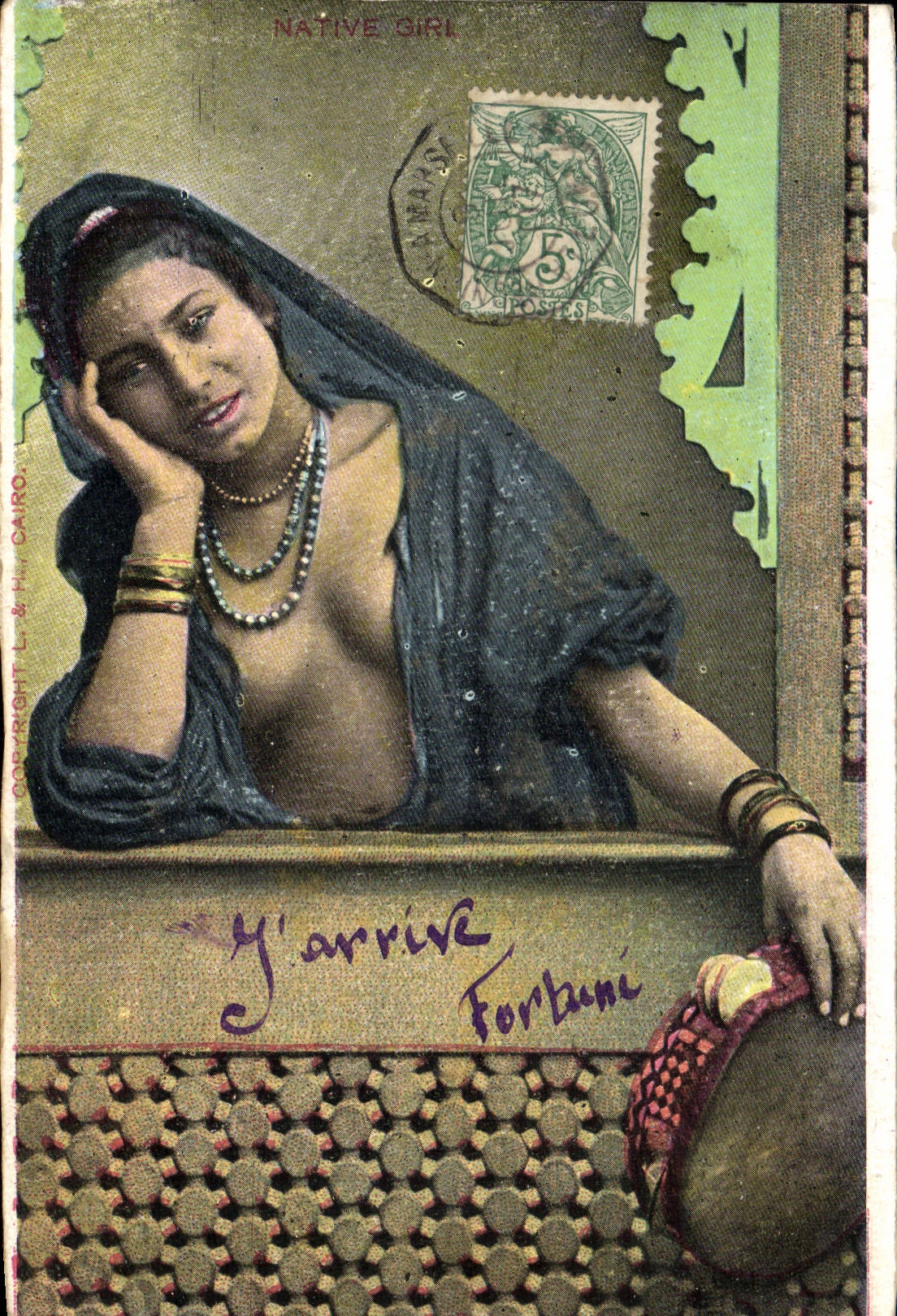 CPA Nu erotique Femme Egypt Egypte