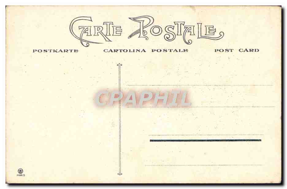 Au Bois — Sous la feuillée — Série 116 — Verso