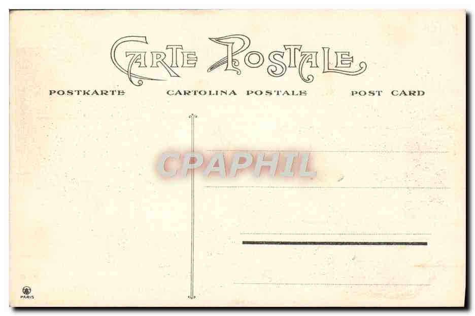 Scène de plage — homme et femme — éditeur CPAPHIL, n°164 — Verso