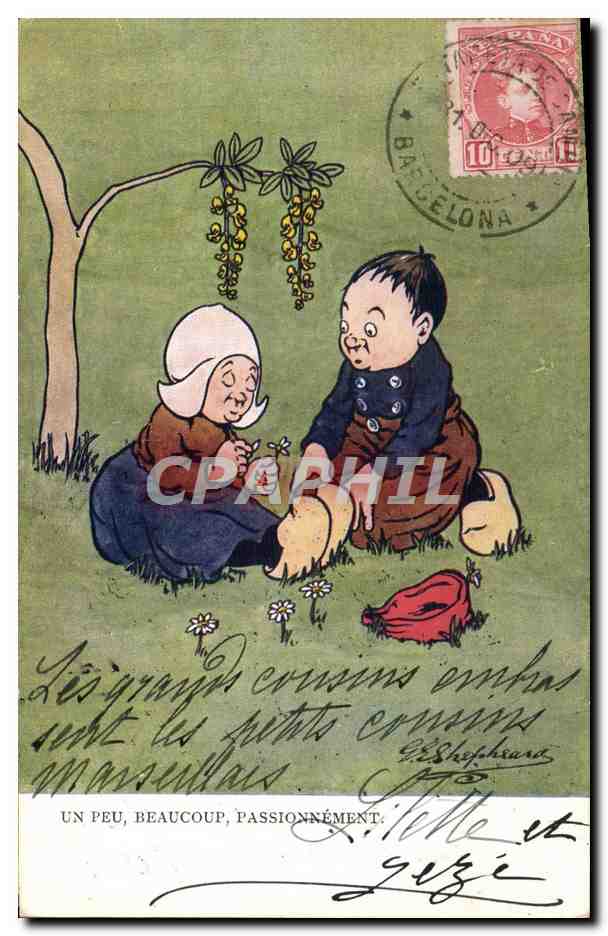 CPA Fantaisie Illustrateur Enfants Shapleaca Espagne