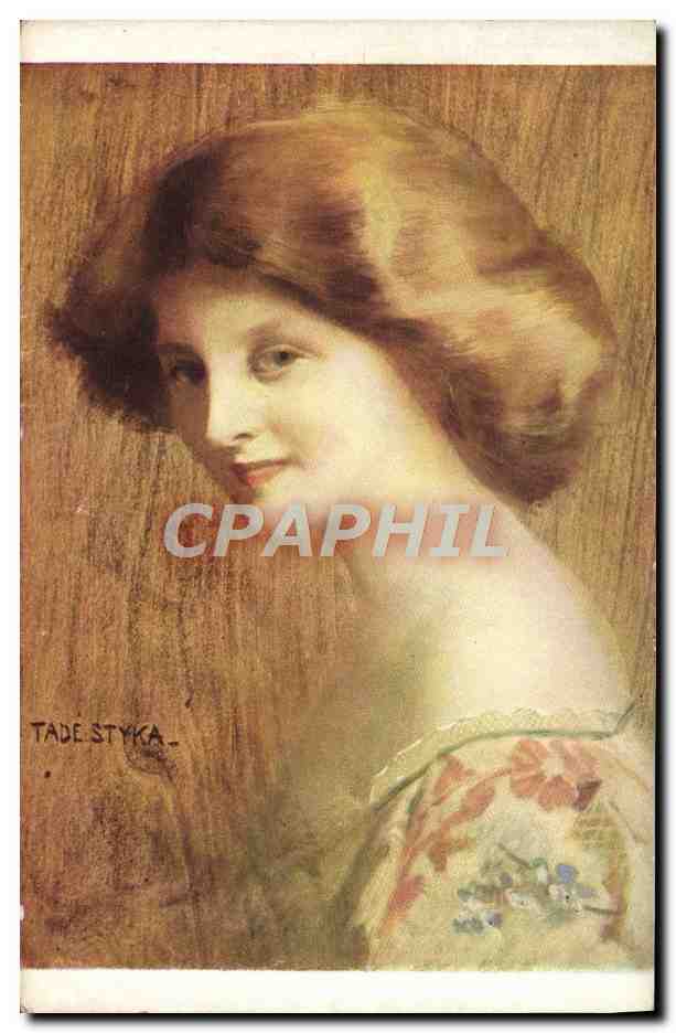 CPA Fantaisie Illustrateur Tade Styla Harmonie en jaune 