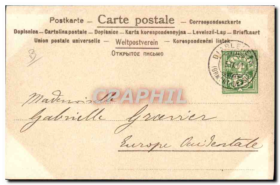 CPA Fantaisie Illustrateur Femme Coeur  — Rückseite