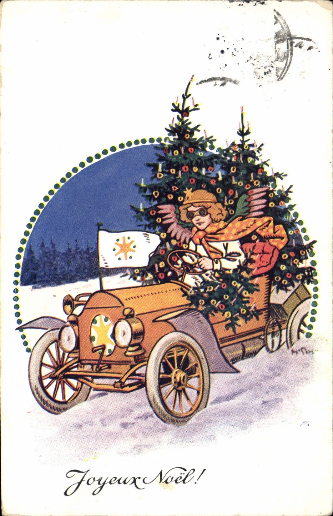 CPA Fantaisie Illustrateur Noel Illustrateur 