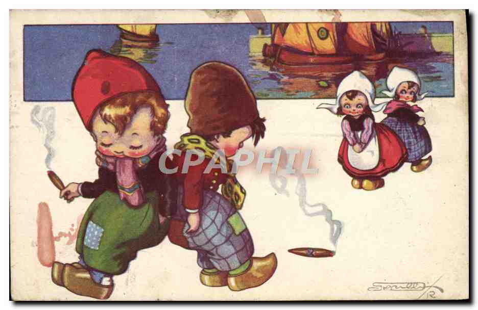 CPA Fantaisie Illustrateur Enfants 