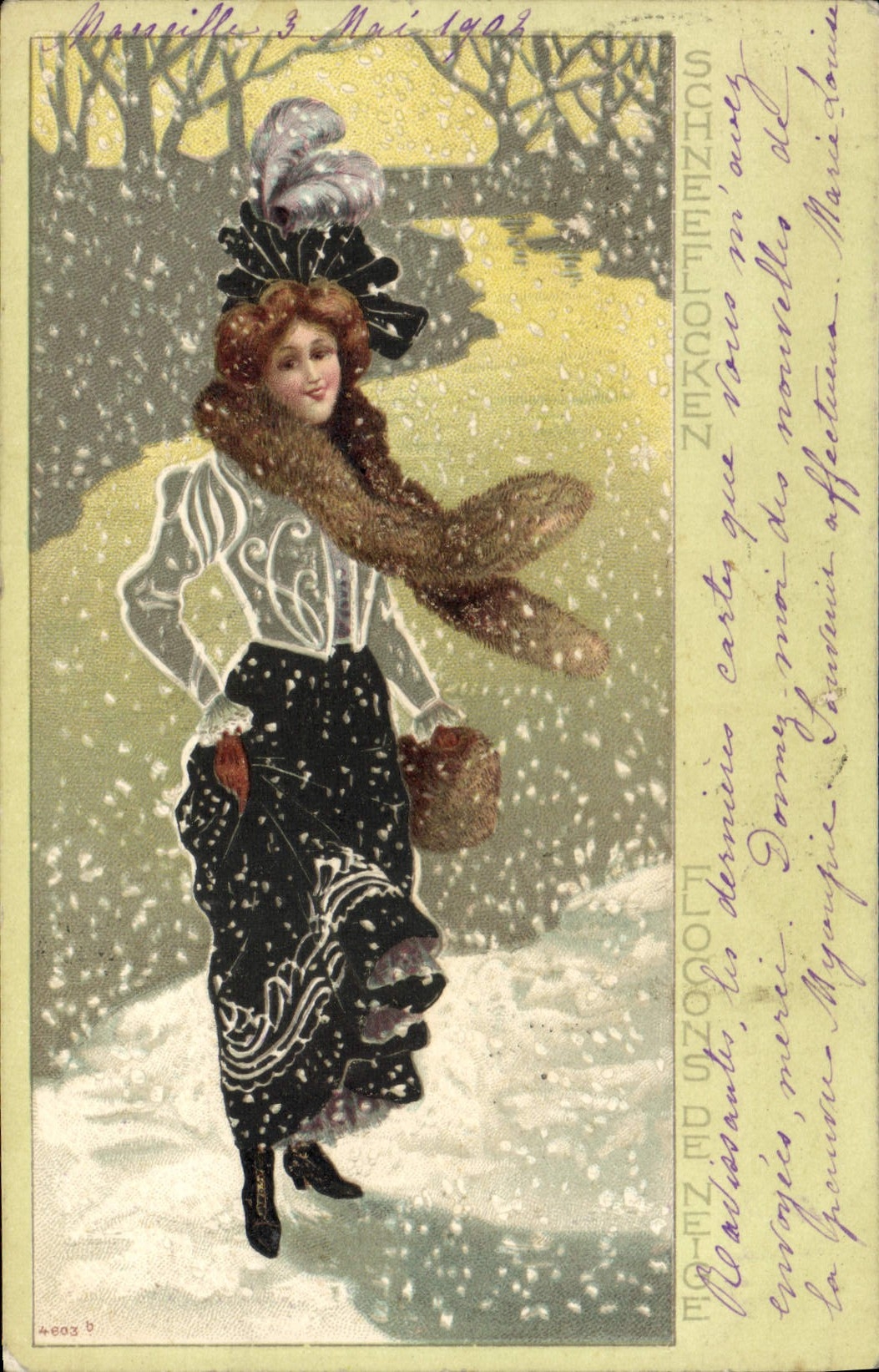 CPA Fantaisie Illustrateur Femme