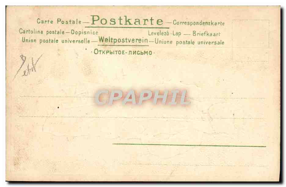 CPA Fantaisie Illustrateur Femme — Rückseite