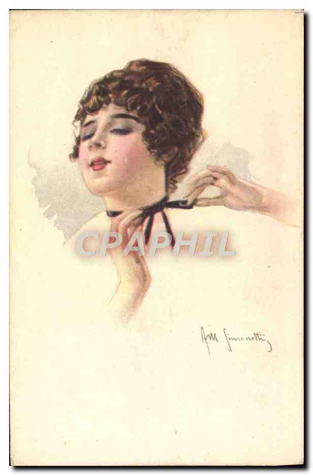 CPA Fantaisie Illustrateur Femme
