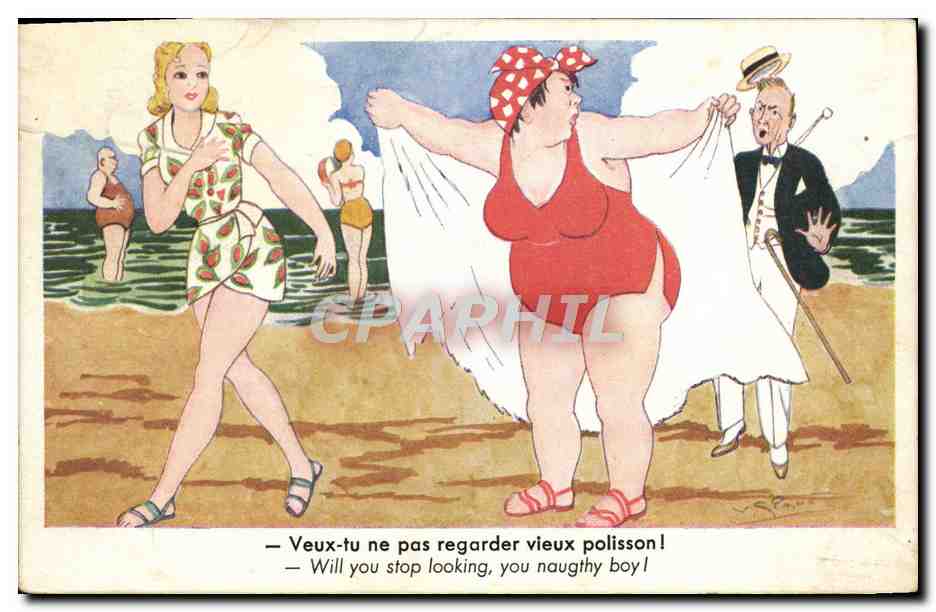 CPA Fantaisie Illustrateur Femme forte 