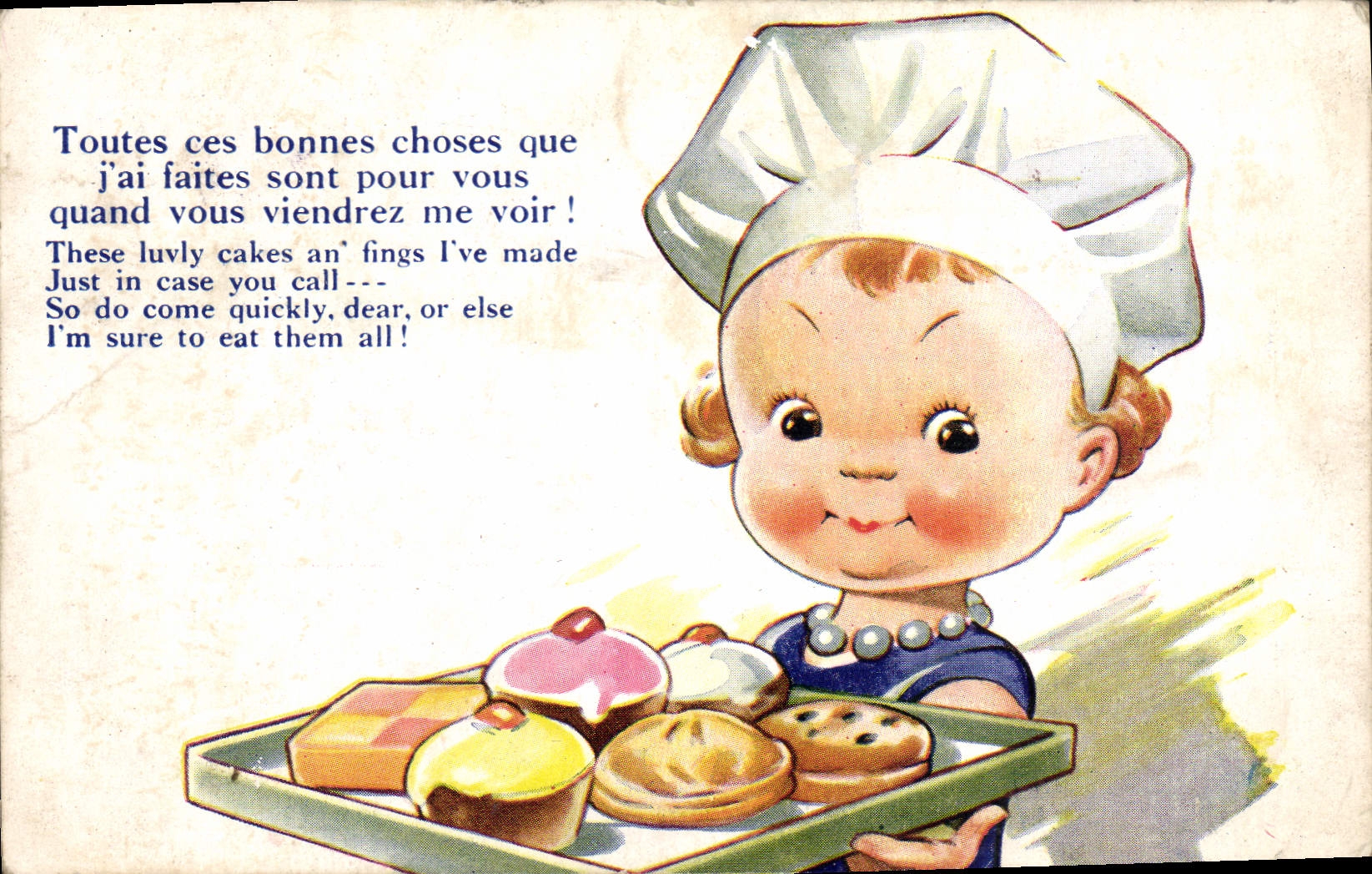 CPA Fantaisie Illustrateur Enfant Patissier