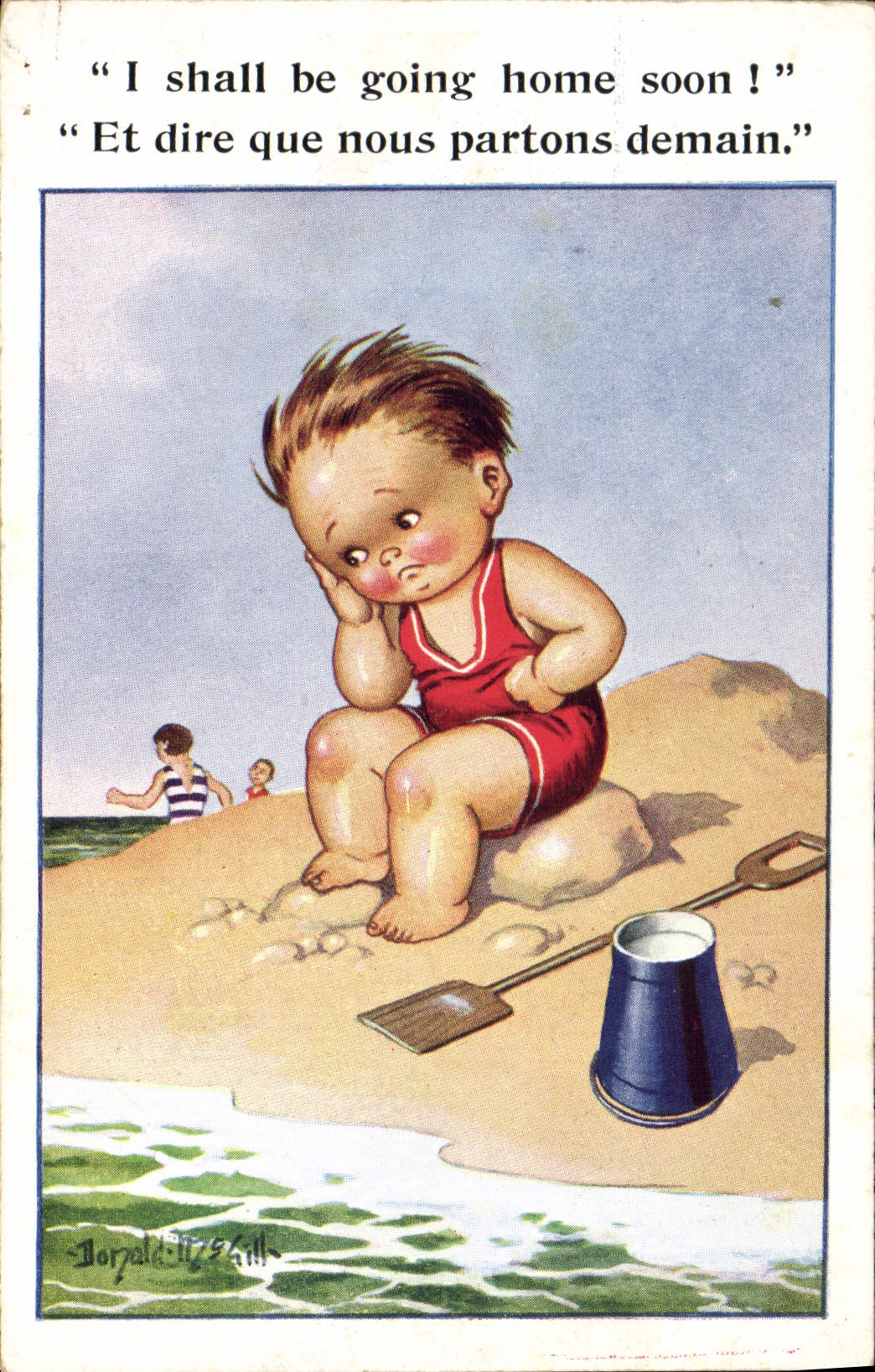 CPA Fantaisie Illustrateur Enfant Donald Mc Gill
