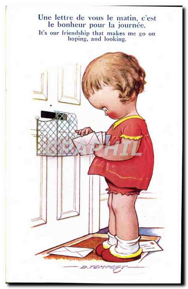 CPA Fantaisie Illustrateur Enfant Tempest