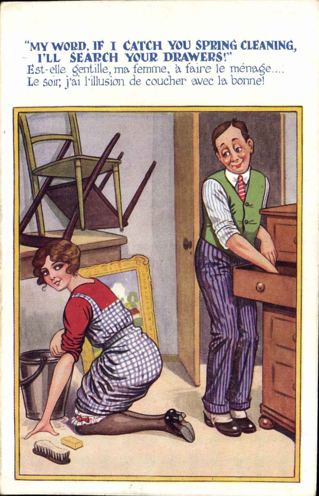CPA Fantaisie Illustrateur Couple