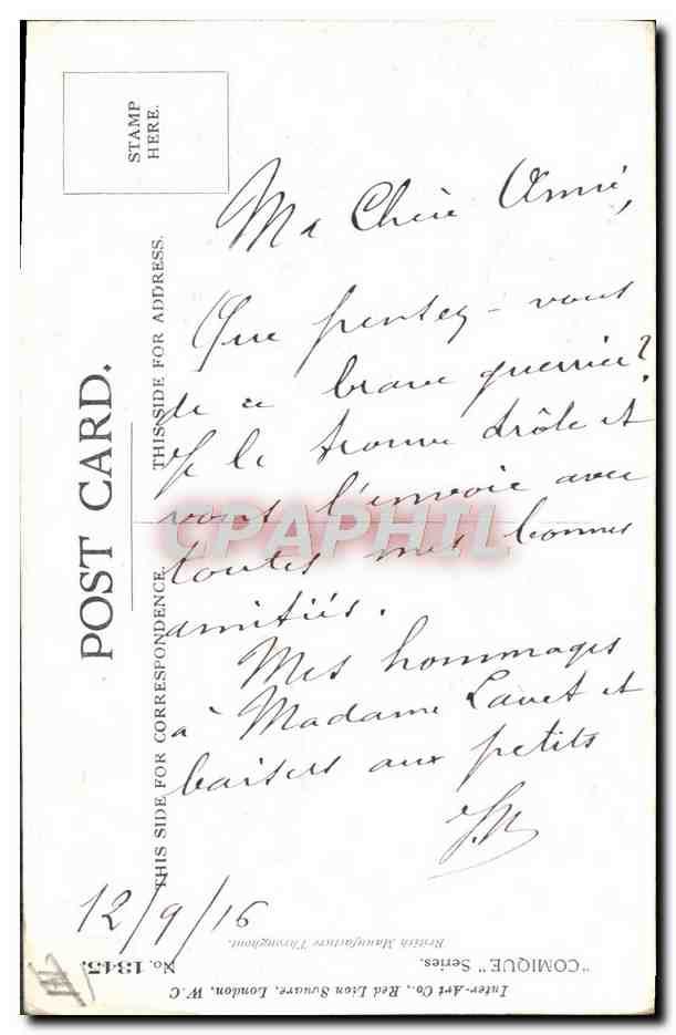 CPA Fantaisie Illustrateur Infanterie Bebes Enfants  — Verso