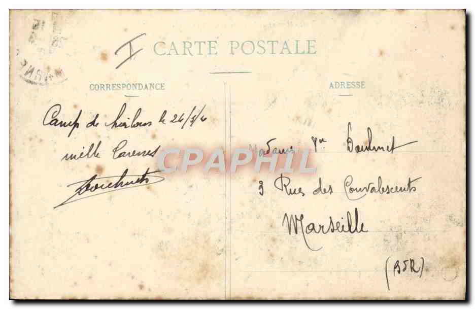 CPA Militaria Mortier de siege de 220 La charge — Rückseite