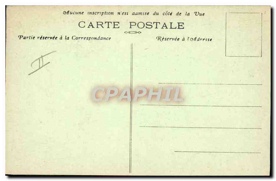 CPA Militaria Camp de mailly canon de 340mm berceau  — Rückseite
