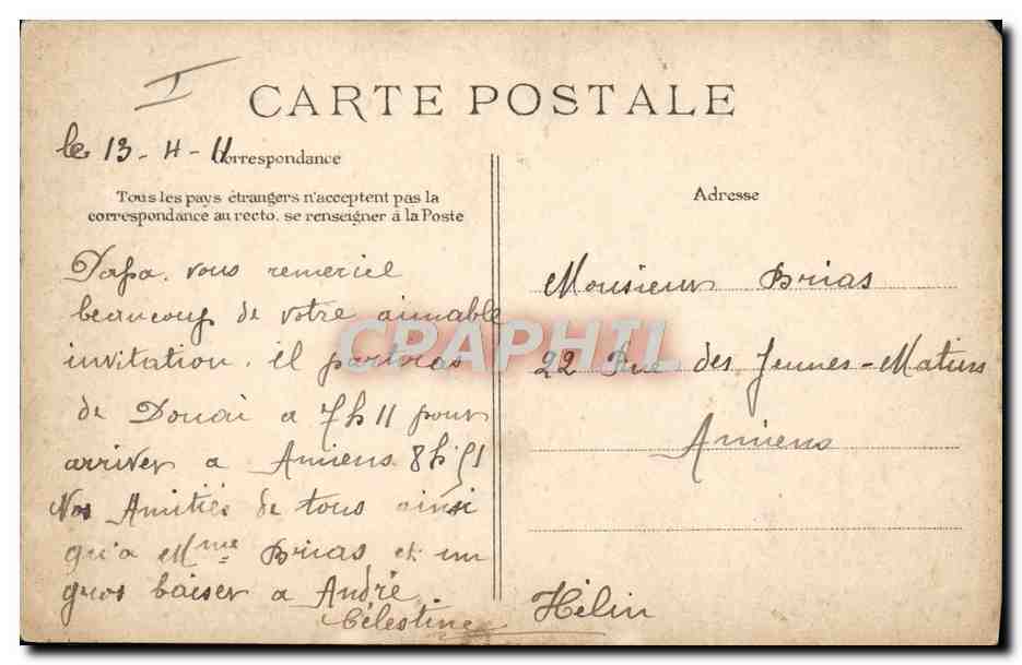 CPA Militaria Canon de 75 mm en batterie  — Rückseite
