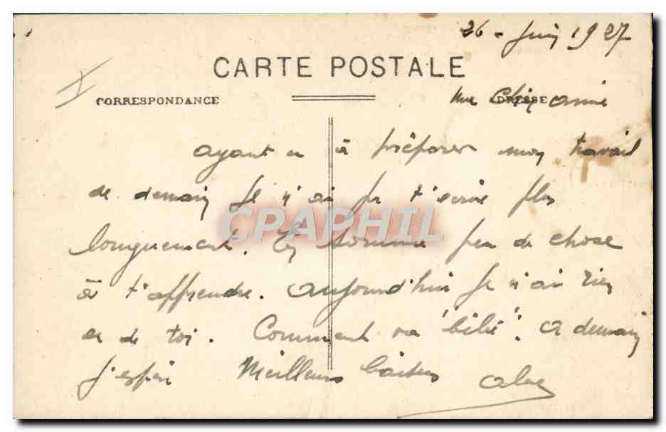 CPA Militaria Camp de la Courtine Batiment B Canons  — Rückseite