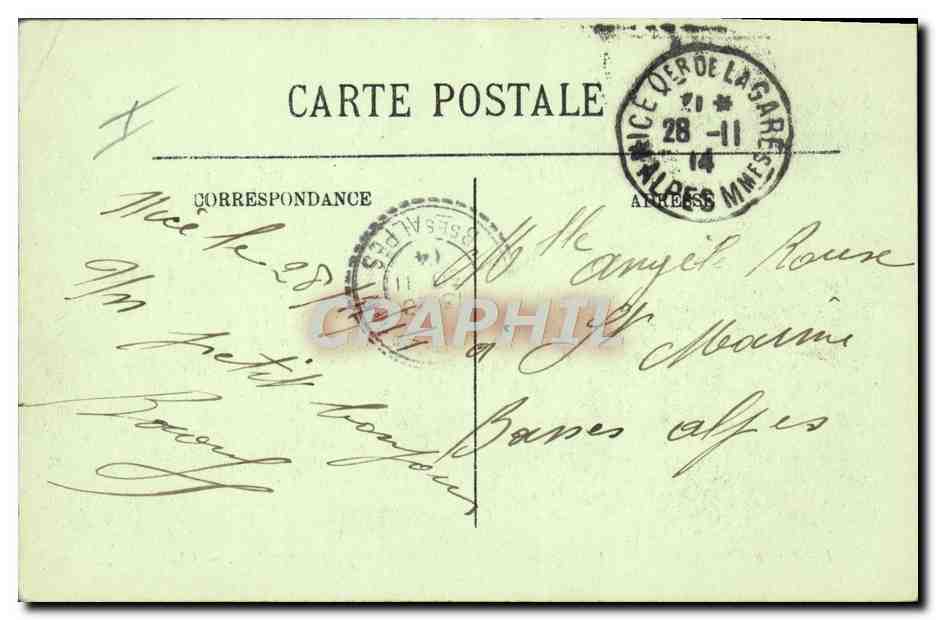 CPA Militaria Artillerie de forteresse Batterie de 120mm — Rückseite