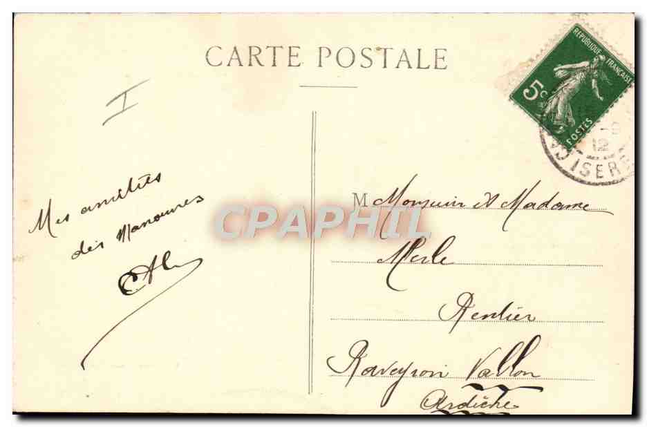 CPA Militaria Champ de tir de Chambaran Nettoyage des pieces au plateau des Monettes — Rückseite
