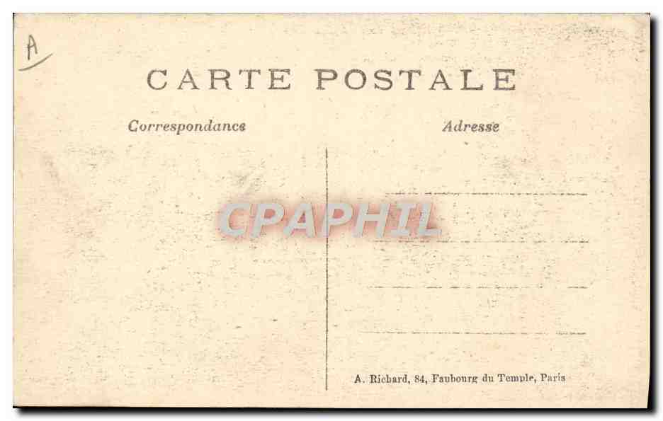 CPA Militaria Artillerie Piece de 155 long — Rückseite