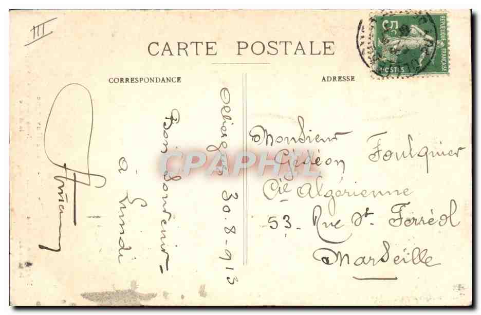 CPA Folklore Auvergne Femmes  — Verso