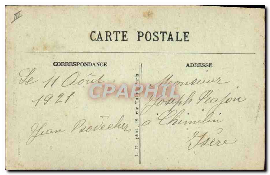 CPA Folklore Moulins Enfants Bourbonnais  — Verso