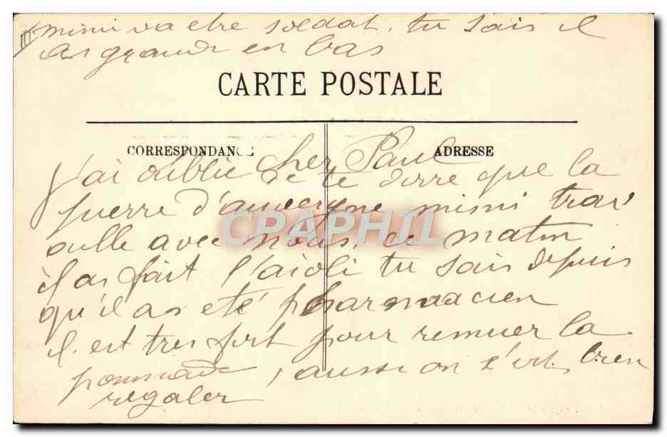 CPA Folklore Auvergne La bourree — Verso