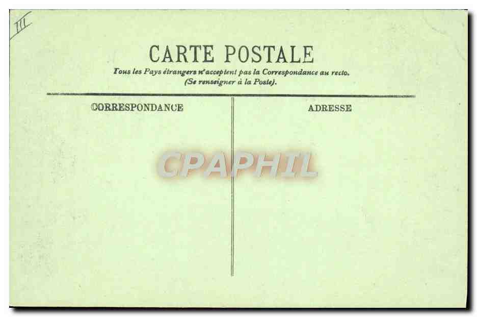 CPA Folklore Auvergne La bourree — Verso