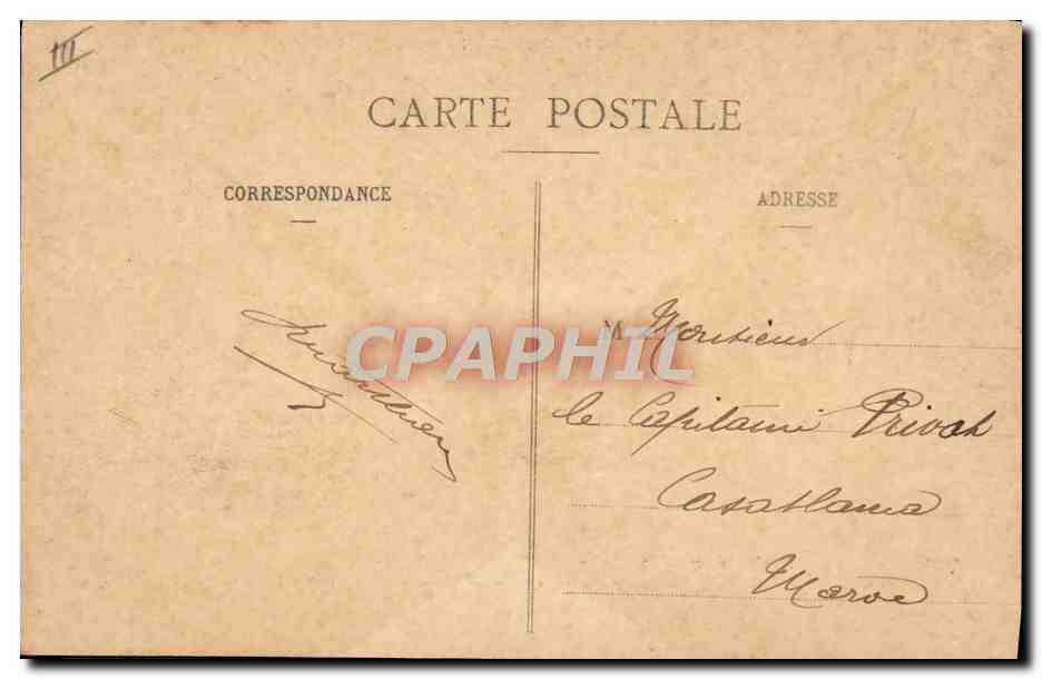 CPA Folklore Auvergne  — Verso