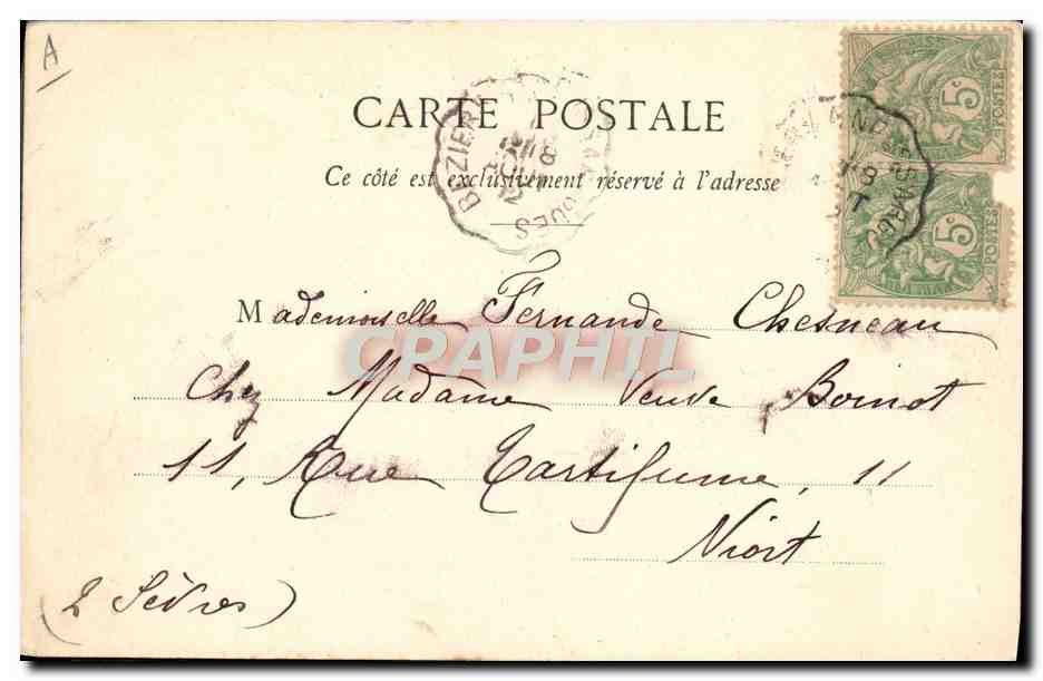 CPA Folklore Auvergne La bourree — Verso