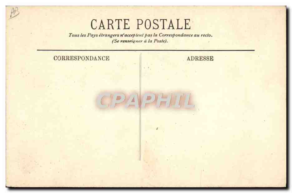 CPA Folklore Auvergne Vieille paysanne  — Verso